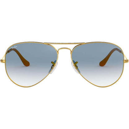 Ray-Ban RB3025 Classic Aviator – Gafas de Sol Unisex 62 mm Gold / Clear Gradient Blue
