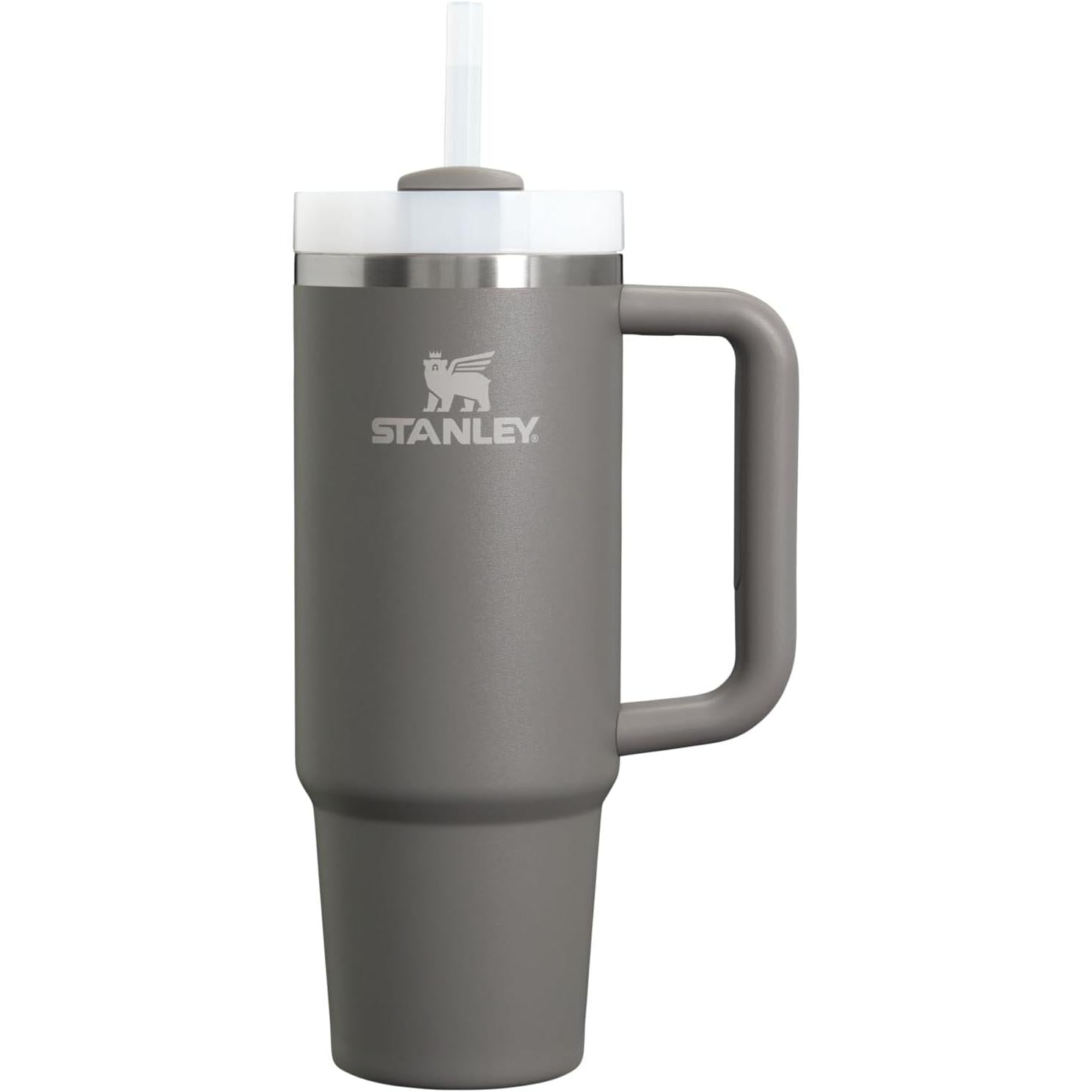 Quencher H2.0 Tumbler with Handle and Straw 30 Oz | Flowstate 3-Position Lid | Cup Holder Compatible for Travel | Insulated Stainless Steel Cup | Bpa-Free | Exclusive Blue Cactus