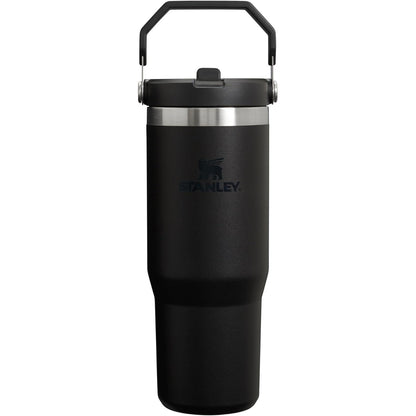 Iceflow Stainless Steel Tumbler with Straw - Vacuum Insulated Water Bottle for Home, Office or Car - Reusable Cup with Straw Leak Resistant Flip - Cold for 12 Hours or Iced for 2 Days (Cream)
