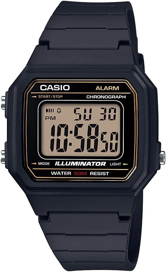 W217H Series | Men’S Digital Watch | 50M WR | 1/100 Second Stopwatch | LED Backlight | Countdown Timer | 100 SEC Chronograph | Daily Alarm | Hourly Time Signal | 7 Year Battery