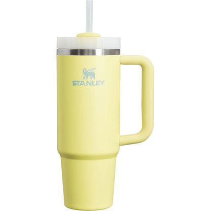 Quencher H2.0 Tumbler with Handle and Straw 30 Oz | Flowstate 3-Position Lid | Cup Holder Compatible for Travel | Insulated Stainless Steel Cup | Bpa-Free | Exclusive Blue Cactus