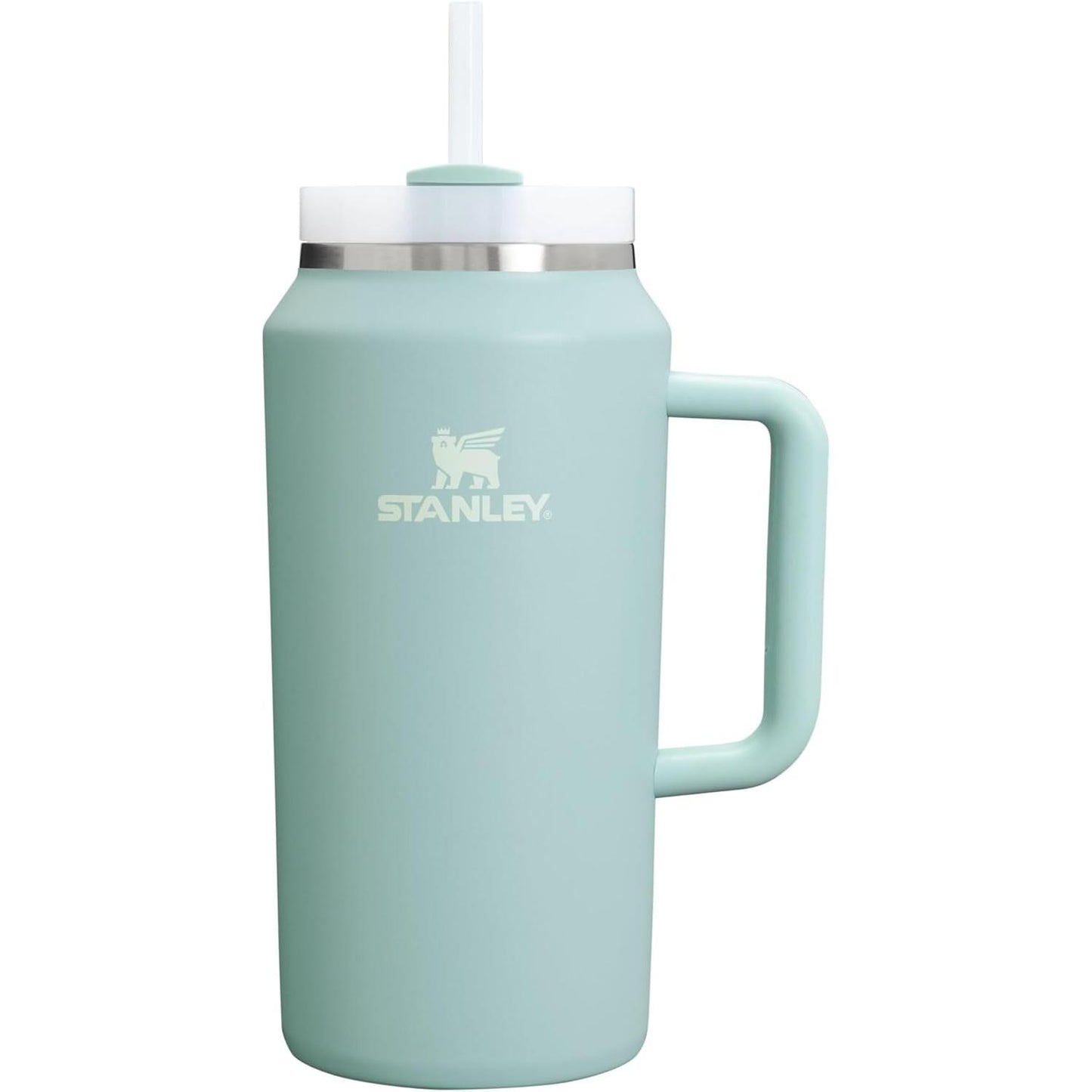 Quencher H2.0 Tumbler with Handle & Straw 64 Oz | Flowstate 3-Position Lid | Large Capacity for Travel & Sports | Insulated Stainless Steel Cup | Bpa-Free | Ash