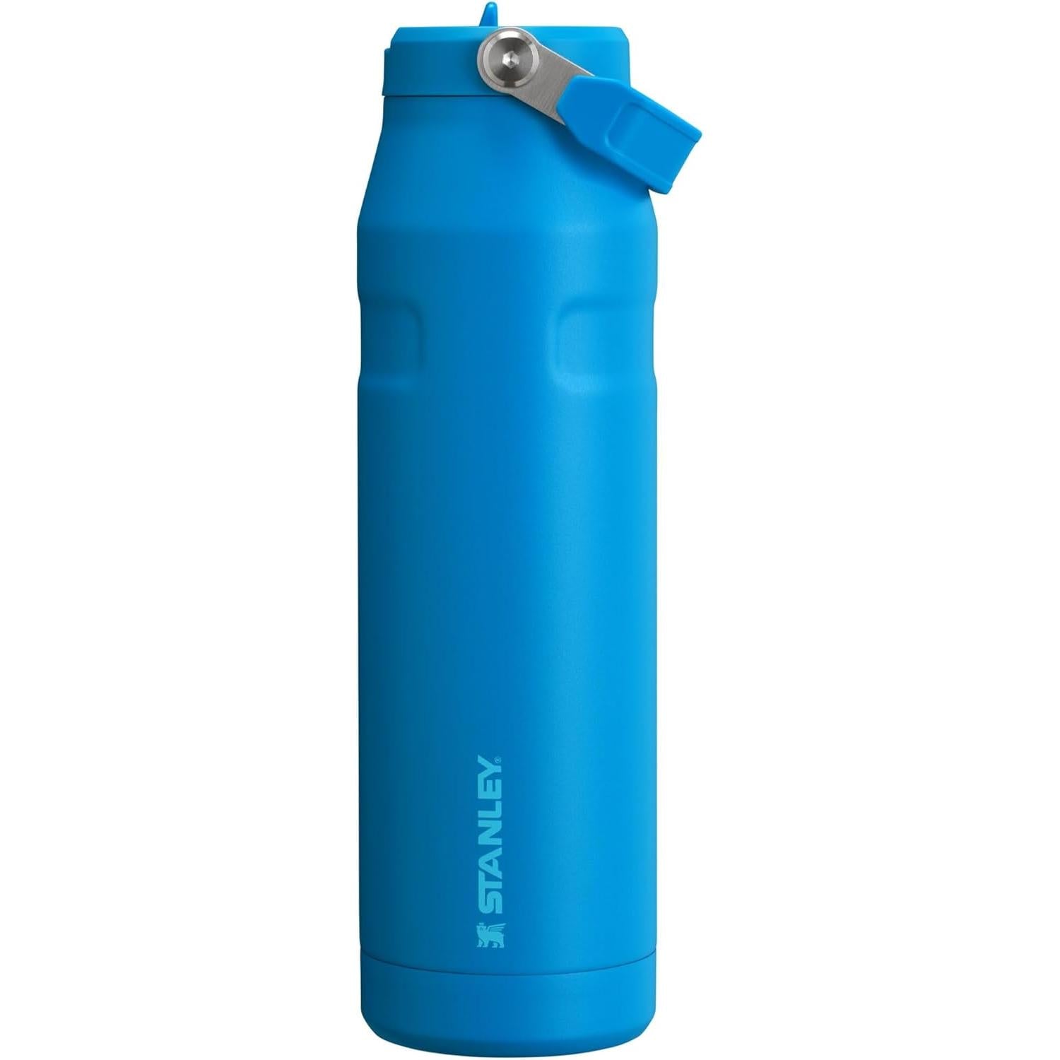 Iceflow Flip Straw 2.0 Water Bottle 36 Oz | Built-In Straw with Larger Opening | Lightweight and Leak Resistant | Insulated Stainless Steel | Bpa-Free | Rose Quartz