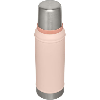 Stanley Classic Legendary Vacuum Bottle 1.0 Qt | Wide Mouth with Leakproof Cup Lid | Keep Drinks Hot or Cold | Packable for Travel | Insulated Stainless Steel Thermal Bottle | Bpa-Free | Limestone
