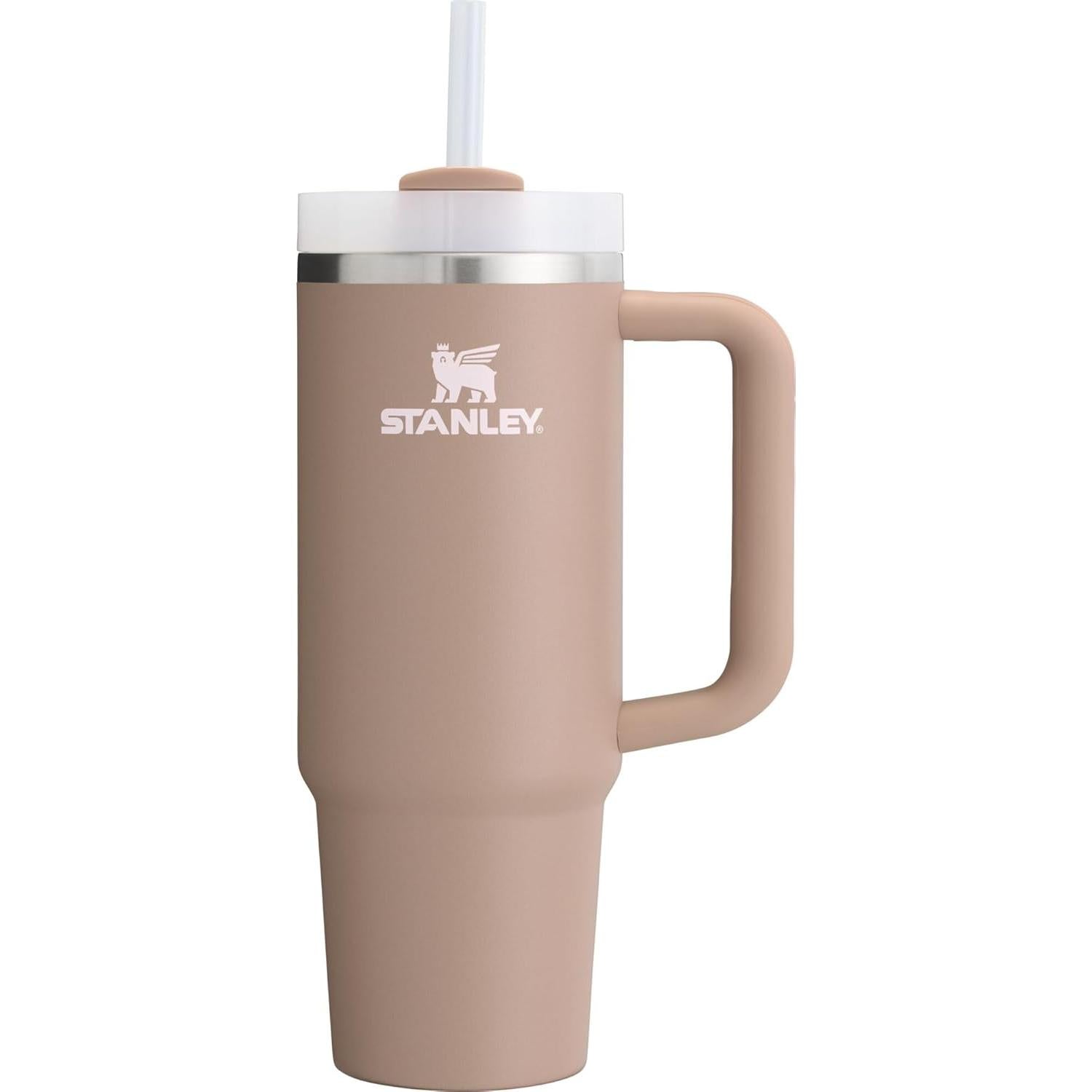 Quencher H2.0 Tumbler with Handle and Straw 30 Oz | Flowstate 3-Position Lid | Cup Holder Compatible for Travel | Insulated Stainless Steel Cup | Bpa-Free | Exclusive Blue Cactus