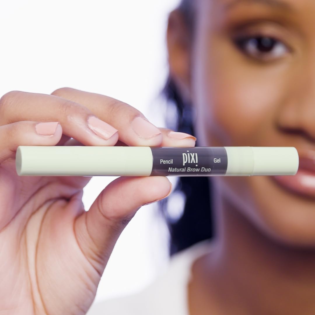 Pixi Natural Brow Duo – Lápiz y Gel para Cejas (Natural Brown) 0.2 oz