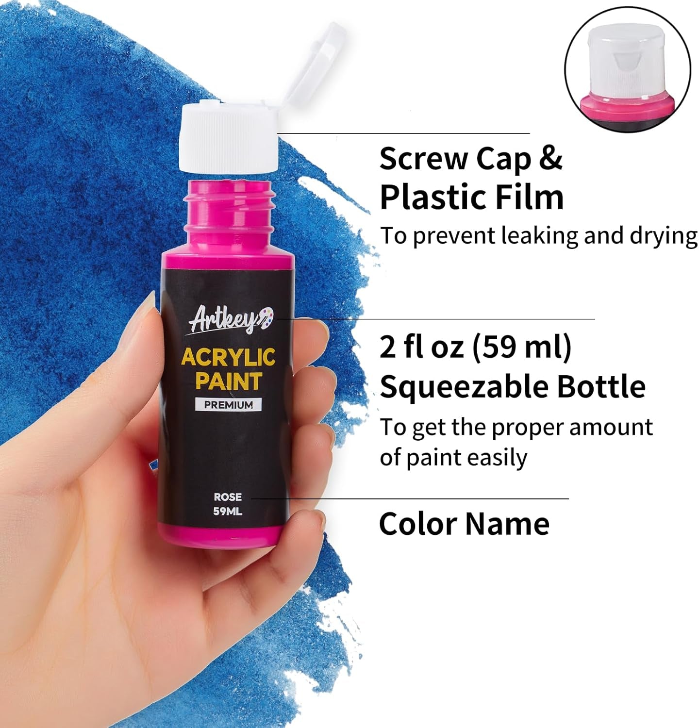 Set de 24 Colores de pintura acrílica