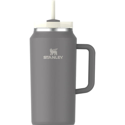 Quencher H2.0 Tumbler with Handle & Straw 64 Oz | Flowstate 3-Position Lid | Large Capacity for Travel & Sports | Insulated Stainless Steel Cup | Bpa-Free | Ash