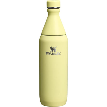 All Day Slim Bottle 34 Oz | Leakproof Twist on Lid | Slim Design for Travel and Gym | Insulated Stainless Steel Water Bottle | Bpa-Free | Ash Gloss