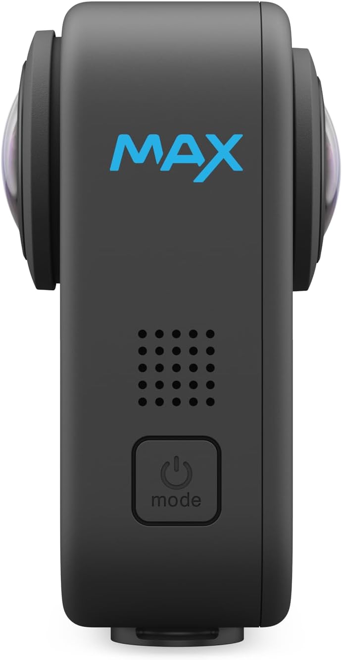 GoPro MAX – Cámara de acción 360° impermeable con pantalla táctil, video esférico 5.6K30 HD, fotos 16.6MP, transmisión en vivo 1080p y estabilización