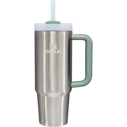 Quencher H2.0 Tumbler with Handle and Straw 30 Oz | Flowstate 3-Position Lid | Cup Holder Compatible for Travel | Insulated Stainless Steel Cup | Bpa-Free | Exclusive Blue Cactus
