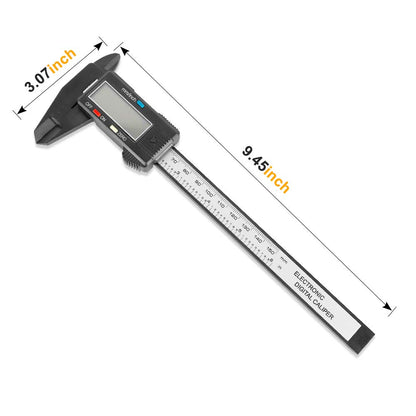 Calibrador Digital 0-150mm / 6” con Pantalla LCD Grande, Auto-Apagado, Conversión Pulgadas-Milímetros y 4 Modos de Medición – Herramienta Precisa para Hogar, Carpintería, Joyería y Proyectos DIY
