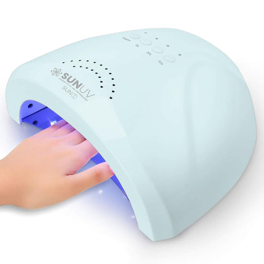 Secador de uñas UV | Luz Profesional para esmalte de uñas gel | 3 ajustes de temporizador | Herramientas de arte | Sensor automático | Color azul
