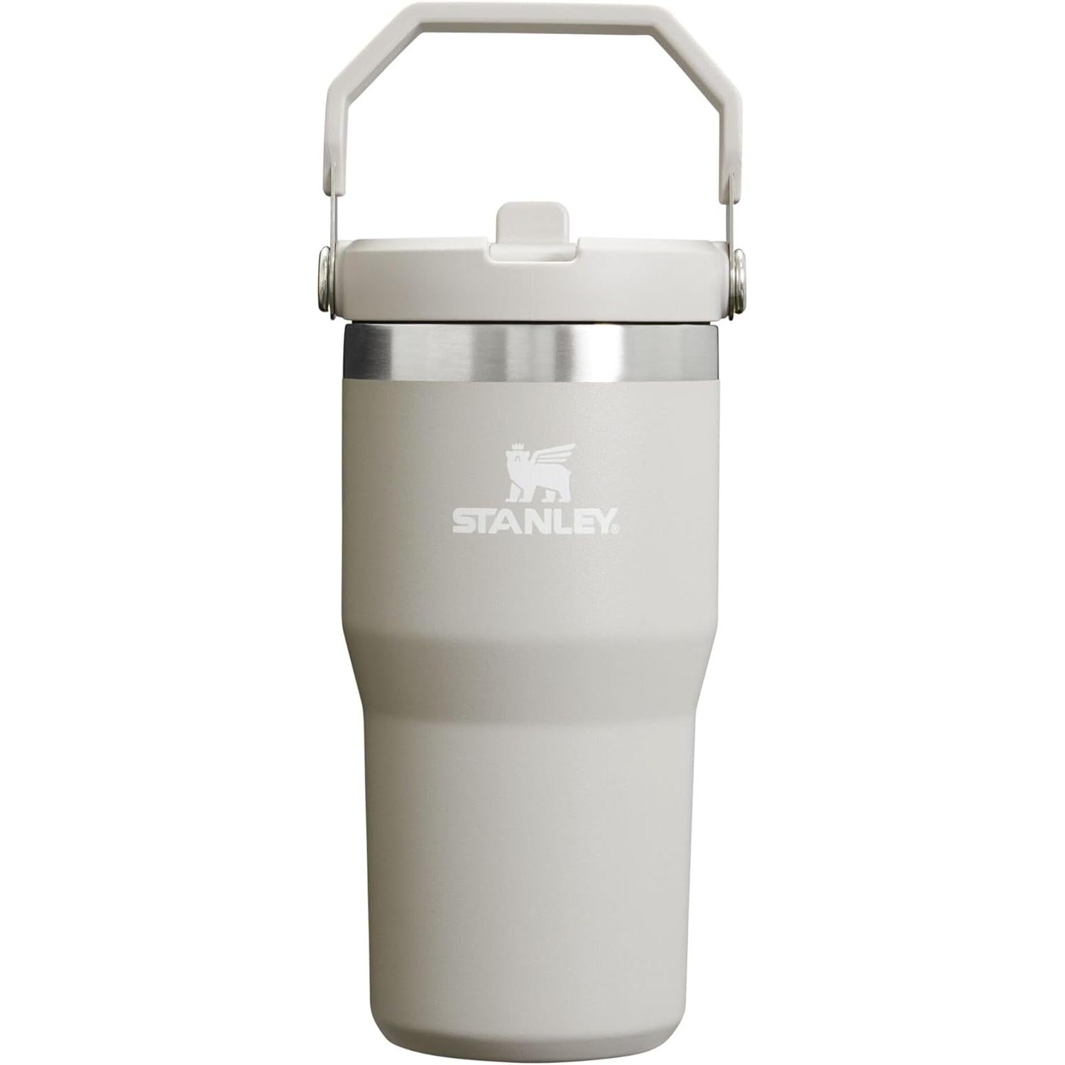 Iceflow Stainless Steel Tumbler with Straw - Vacuum Insulated Water Bottle for Home, Office or Car - Reusable Cup with Straw Leak Resistant Flip - Cold for 12 Hours or Iced for 2 Days (Polar)
