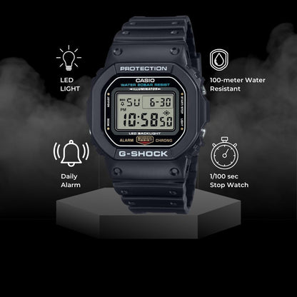 Casio G-Shock DW5600UE-1V – Reloj Deportivo para Hombre | Resistente a Golpes | Sumergible 200M | Estilo Clásico y Robusto