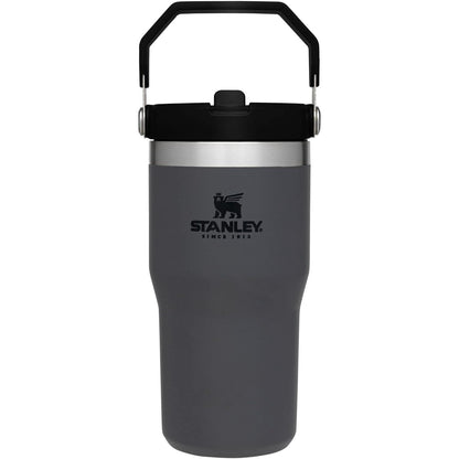 Iceflow Stainless Steel Tumbler with Straw - Vacuum Insulated Water Bottle for Home, Office or Car - Reusable Cup with Straw Leak Resistant Flip - Cold for 12 Hours or Iced for 2 Days (Polar)