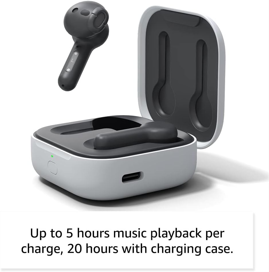 Amazon Echo Buds (nueva generación) – Auriculares Bluetooth 5.2 True Wireless con Alexa – Color Negro