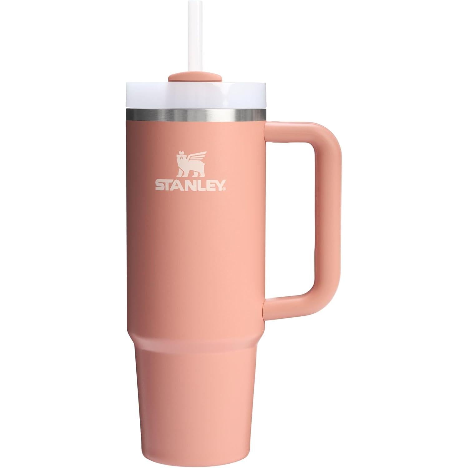 Quencher H2.0 Tumbler with Handle and Straw 30 Oz | Flowstate 3-Position Lid | Cup Holder Compatible for Travel | Insulated Stainless Steel Cup | Bpa-Free | Exclusive Blue Cactus