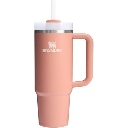Quencher H2.0 Tumbler with Handle and Straw 30 Oz | Flowstate 3-Position Lid | Cup Holder Compatible for Travel | Insulated Stainless Steel Cup | Bpa-Free | Exclusive Blue Cactus
