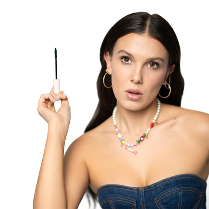 Florence by Mills Up a Notch Volumizing Mascara | Máscara de Pestañas Negra de Volumen y Longitud – Fórmula Vegana & Cruelty Free, 10.5 g