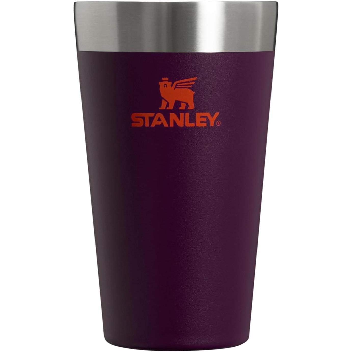 Adventure Stacking Beer Pint Glass 16Oz | Stackable Drinking Cup for Cold Beverages | Dishwasher Safe | Insulated Stainless Steel Tumbler | Bpa-Free | Ash 2.0