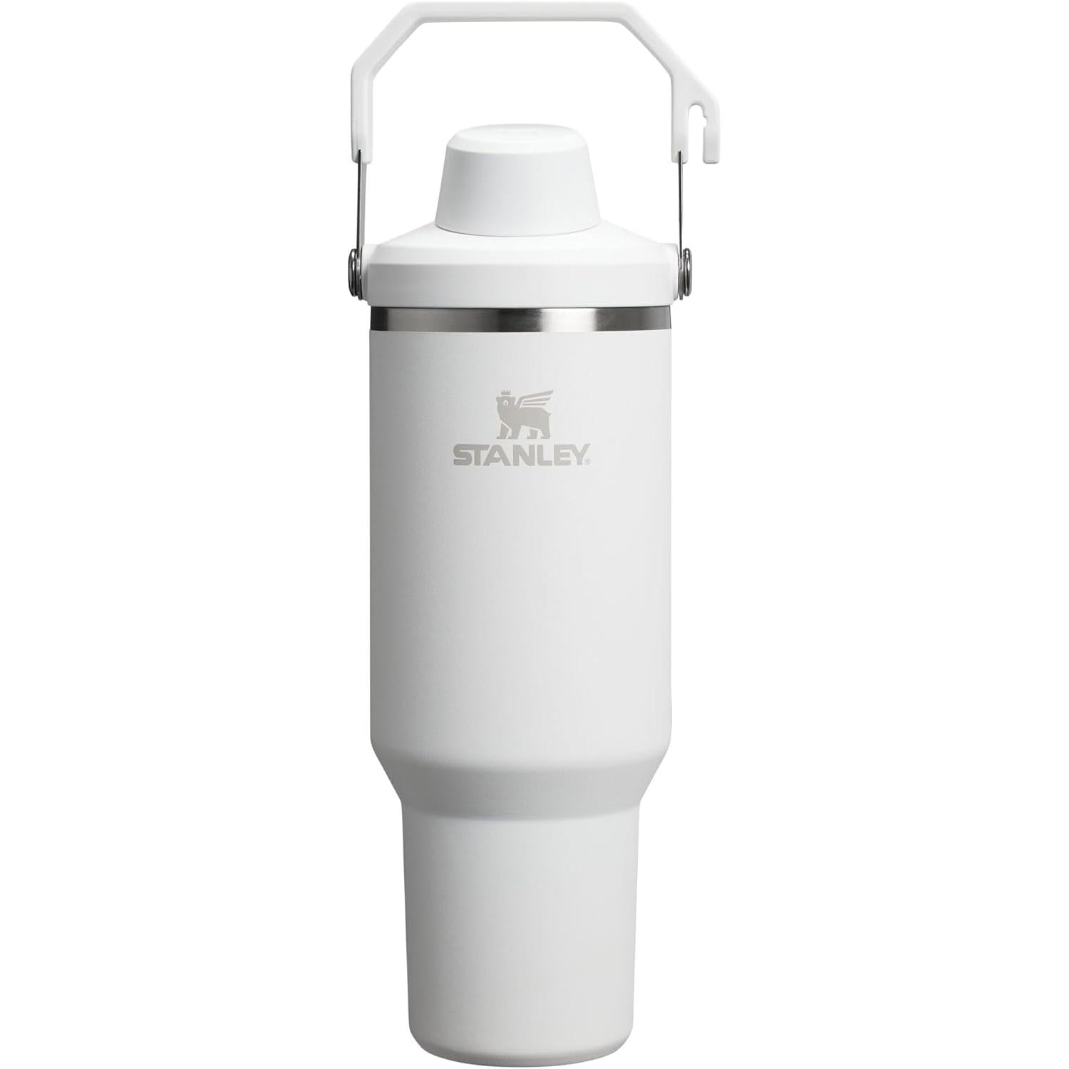 Iceflow 2.0 Fast Flow Tumbler with Handle 40 Oz | Twist on Angled Spout Lid | Leakproof Water Bottle | Insulated Stainless Steel | Bpa-Free | Rose Quartz