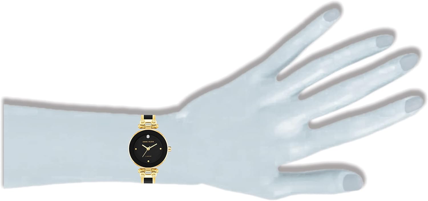 Reloj Pulsera para Mujer con Diamante Auténtico en la Esfera (Estilo Brazalete)
