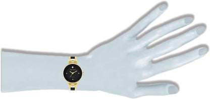 Reloj Pulsera para Mujer con Diamante Auténtico en la Esfera (Estilo Brazalete)