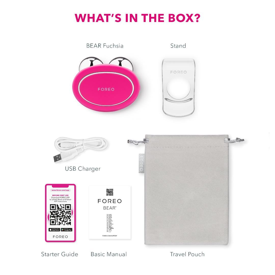 FOREO BEAR — Dispositivo Facial de Microcorriente (Fucsia)