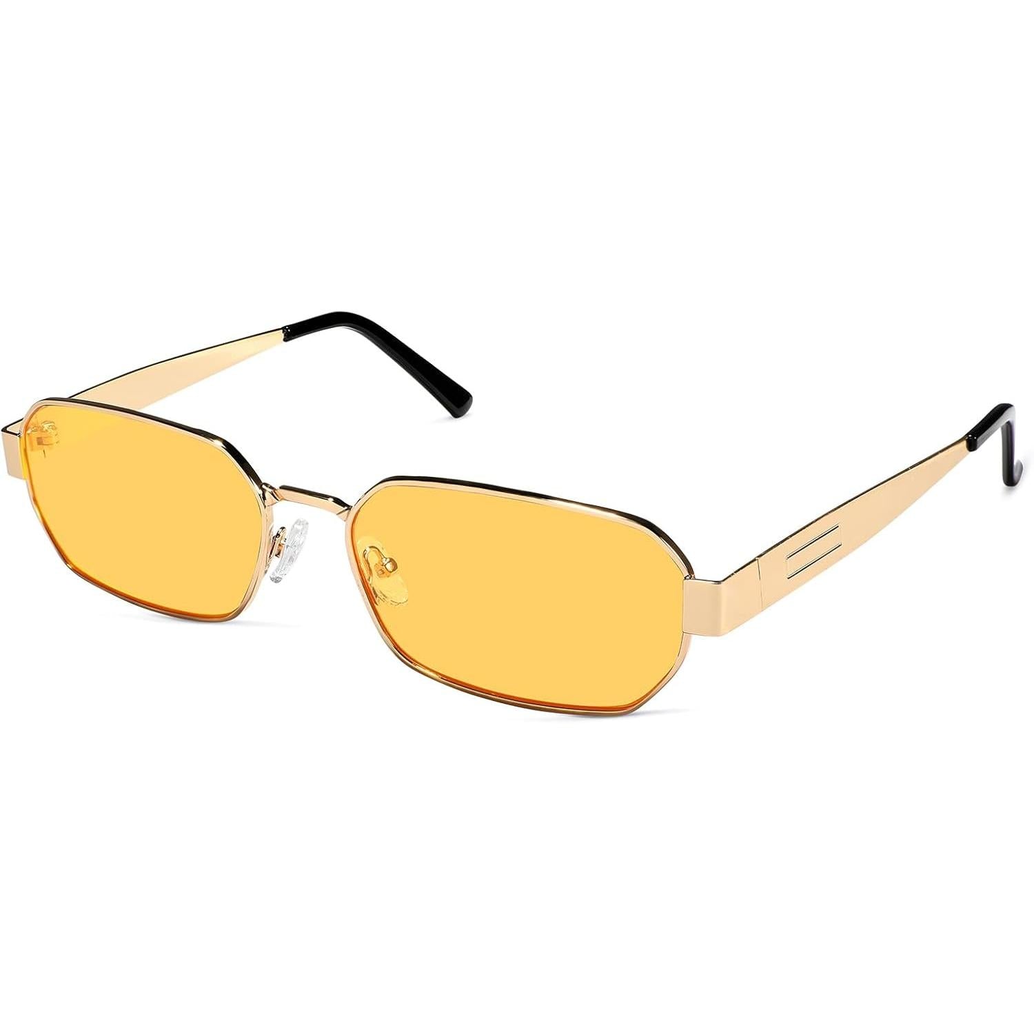 Anteojos de Sol Polarizados Unisex – Estilo Retro Hexagonal, Protección UV400