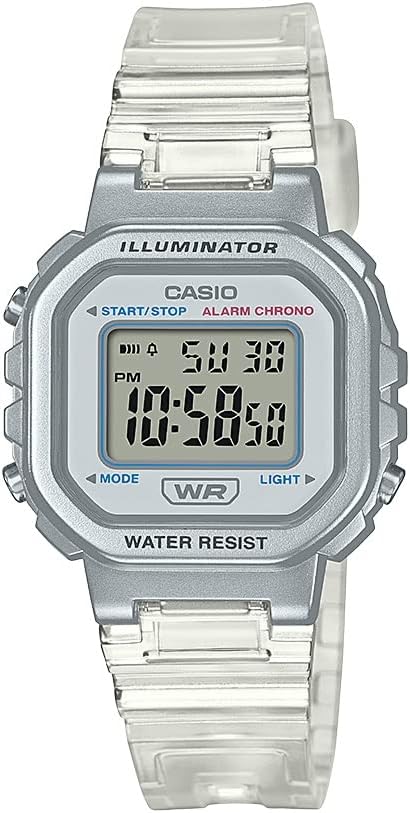 LA20WH Series | Women'S Digital Watch | Water Resistant | LED Light | Auto Calendar | Date Display | 1/100 SEC Stopwatch | Regular Time Keeping (HR, Min, SEC, PM, Date, Day) | 5 Yr Batt