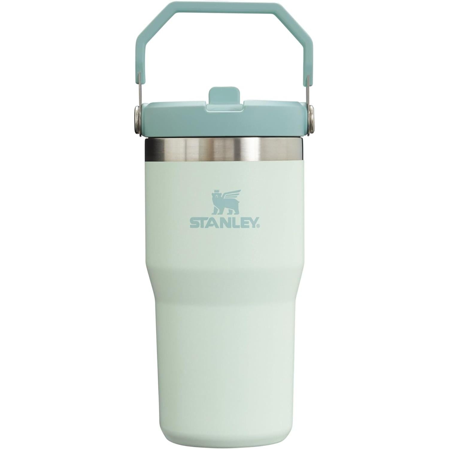 Iceflow Stainless Steel Tumbler with Straw - Vacuum Insulated Water Bottle for Home, Office or Car - Reusable Cup with Straw Leak Resistant Flip - Cold for 12 Hours or Iced for 2 Days (Polar)