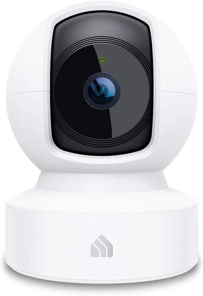 Cámara de Seguridad Inteligente Kasa EC70 Pan/Tilt | 1080P HD, Visión Nocturna, Detección de Movimiento y Sonido, Almacenamiento en Nube o MicroSD, Compatible con Alexa y Google Home – Blanca