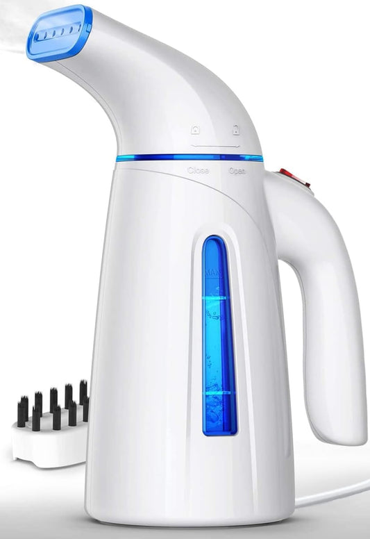 OGHom Steamer de Ropa 700 W | Depósito 240 ml (14–16 min de vapor) | Acero inoxidable 304 | Calienta en ~130 s | Cable 9 ft / 2.7 m | Solo 110–120 V | Viaje & Hogar