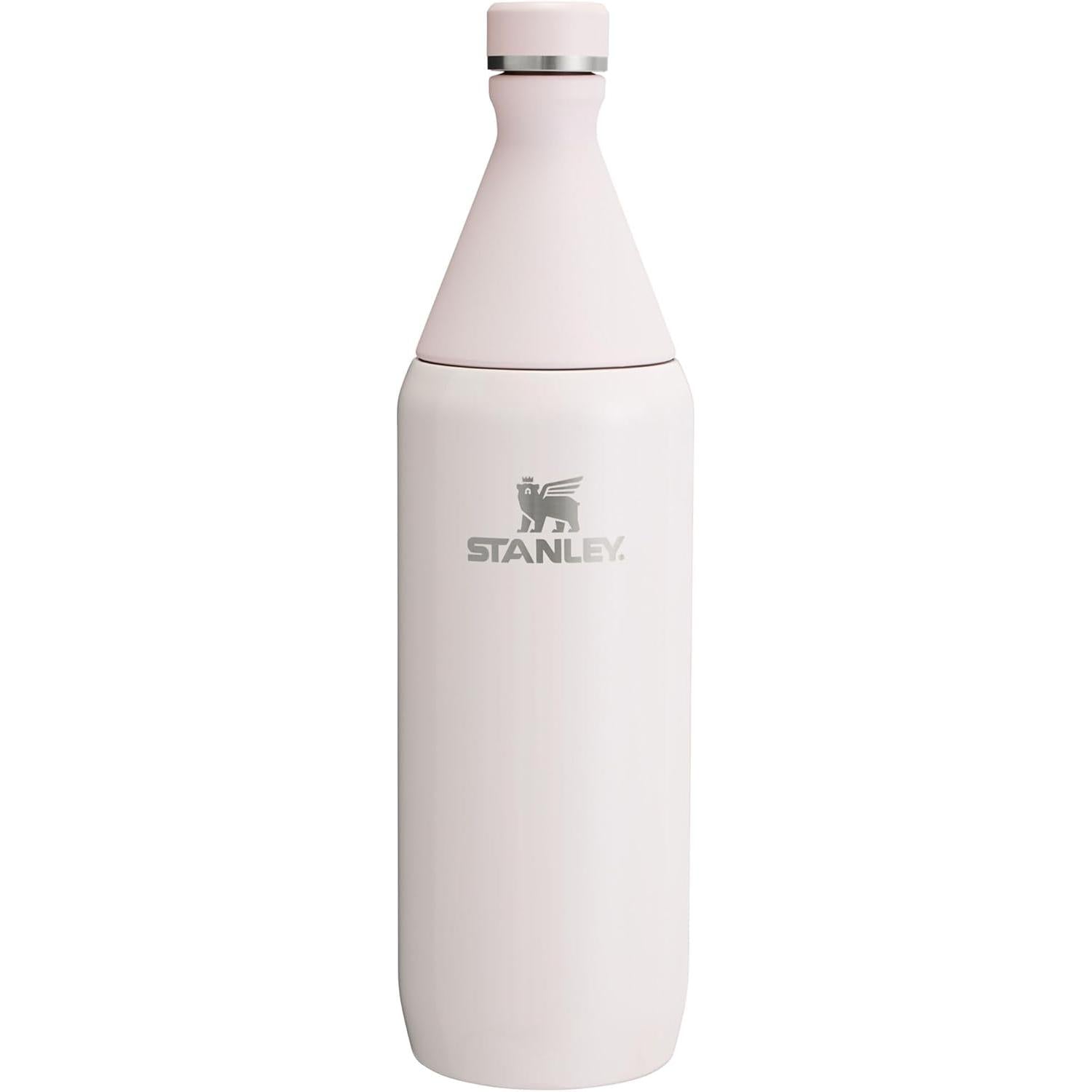 All Day Slim Bottle 34 Oz | Leakproof Twist on Lid | Slim Design for Travel and Gym | Insulated Stainless Steel Water Bottle | Bpa-Free | Ash Gloss