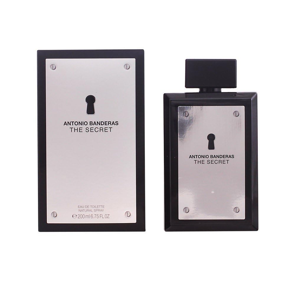 Antonio Banderas The Secret Eau de Toilette Hombre | Perfume Masculino Oriental Amaderado – 3.4 oz / 100 ml & 6.7 oz / 200 ml