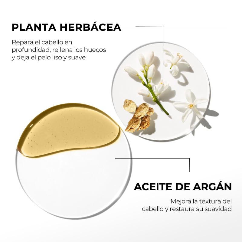  Tratamiento colágeno para el cabello | Reparación profunda | Acondicionador | Aceite de argán | Máscara para el cabello seco o dañado | Todo tipo de cabello | 100Ml 