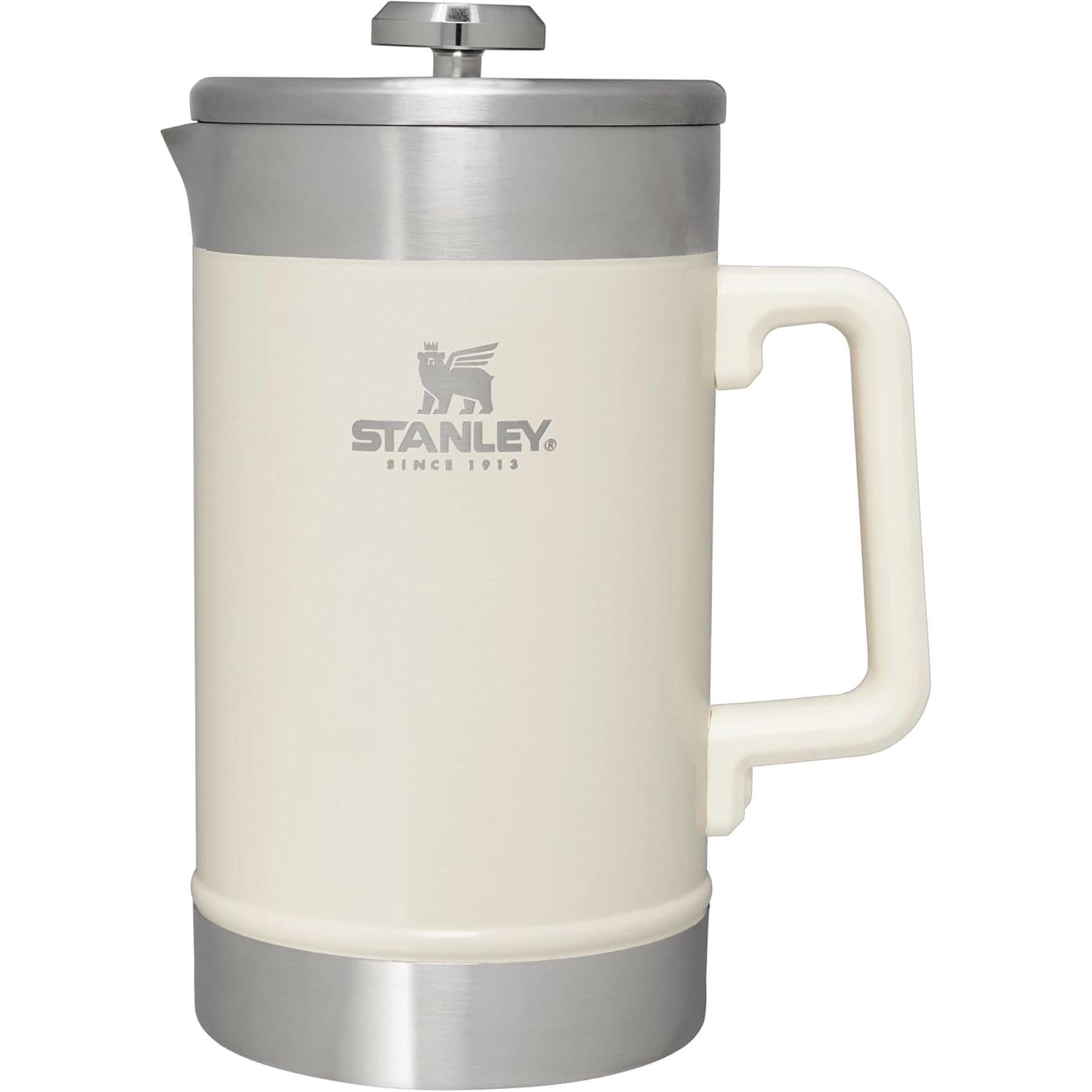 Classic Stay-Hot French Press Coffee Maker 48 Oz | 5 Minute Brew, 4 Hours Hot | Mesh Filter for Coffee Grounds | Insulated Stainless Steel French Press | Bpa-Free | Hammertone Green