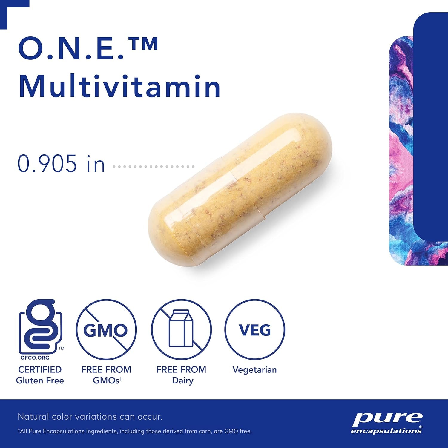 O.N.E. Multivitamin – Multivitamínico 1 al día con Metafolin®, CoQ10 y Luteína – Soporte cognitivo, visual y celular* – 60 cápsulas