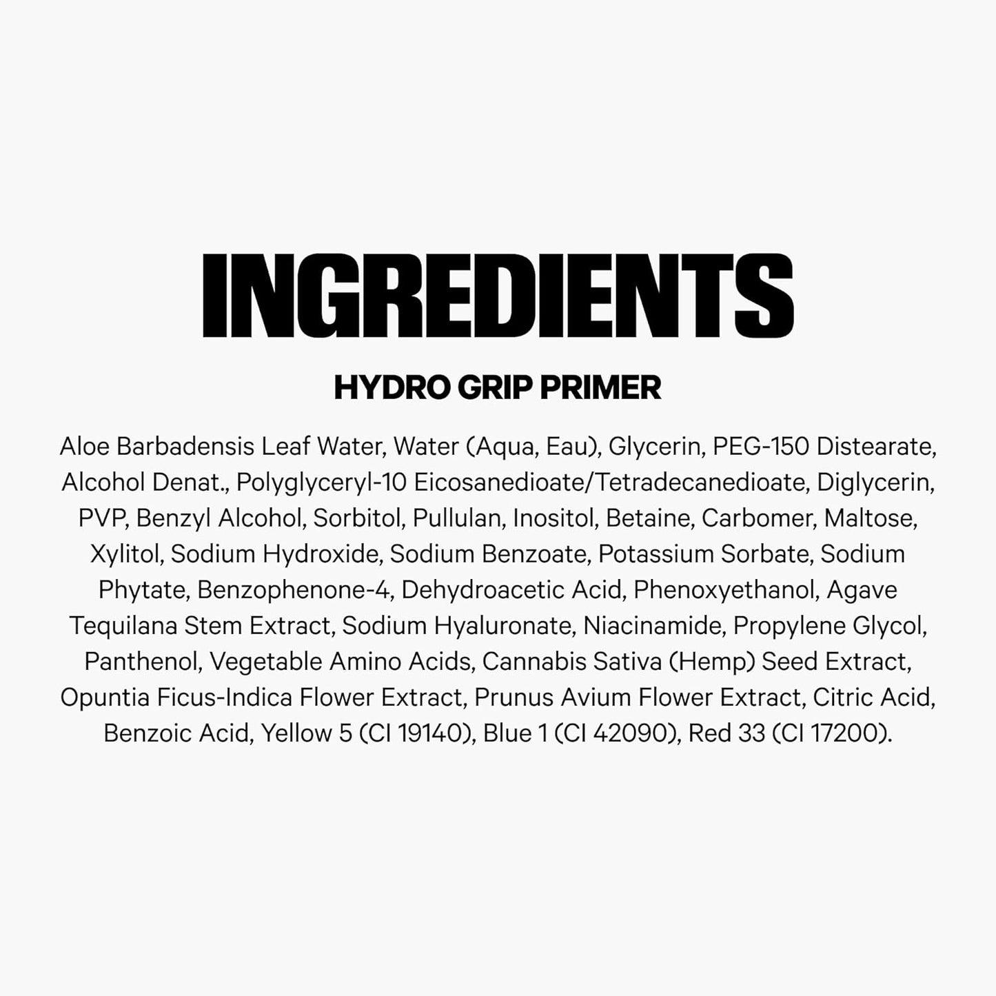 Milk Makeup Hydro Grip Primer | Prebase Hidratante con Ácido Hialurónico y Niacinamida | Fijación hasta 12 hs, Gel Ligero con Acabado Dewy