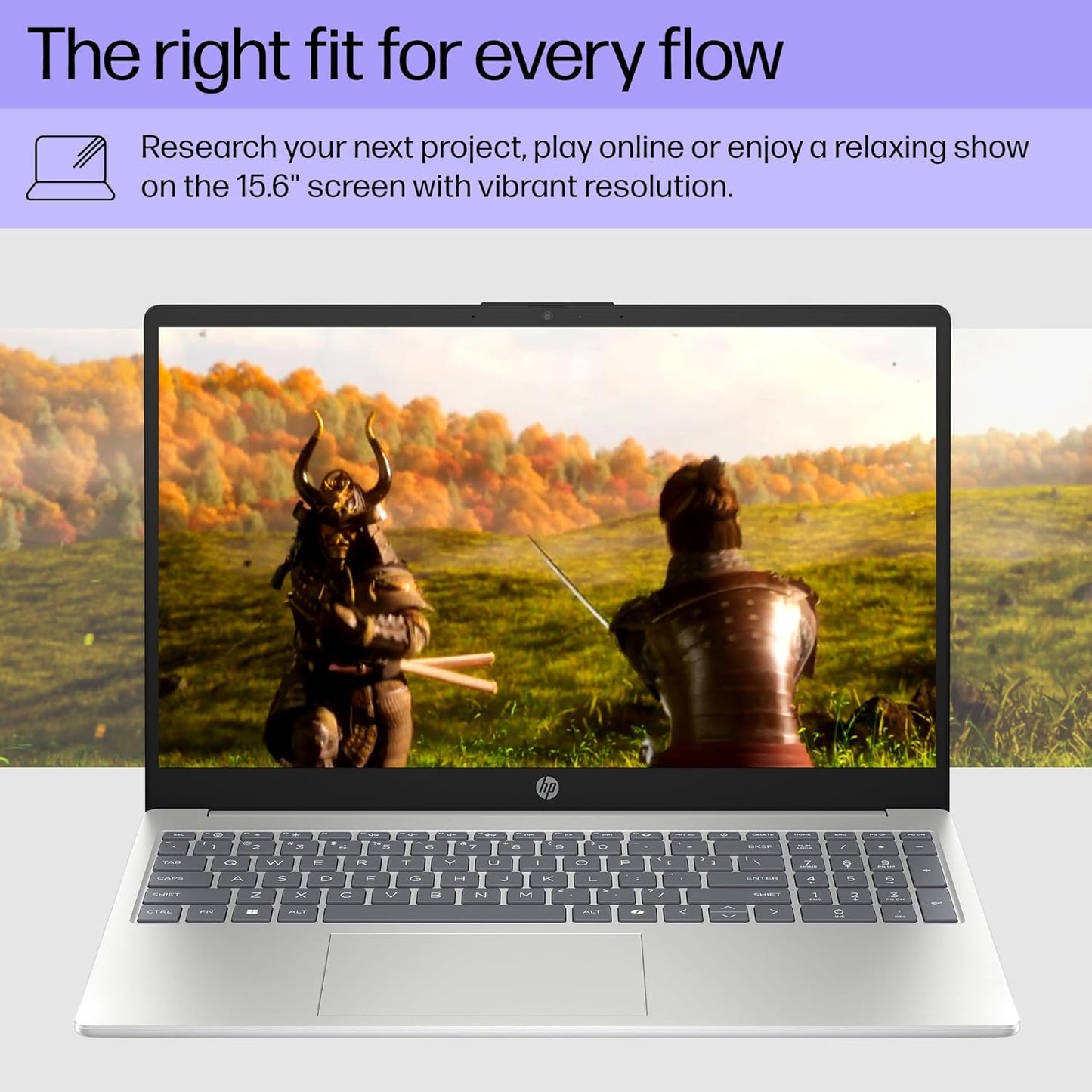Notebook HP 15,6” Touchscreen, AMD Ryzen 3 7320U, 8GB RAM, 256GB SSD, Radeon Graphics, Windows 11 Home, Color Silver