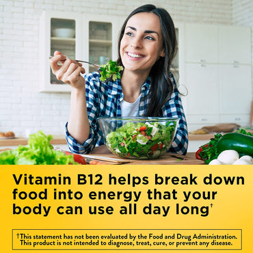 Vitamina B12 1000 mcg – 150 Cápsulas Blandas | Nature Made | Soporte del Metabolismo Energético | 150 días | Sin Gluten | Verificado por USP