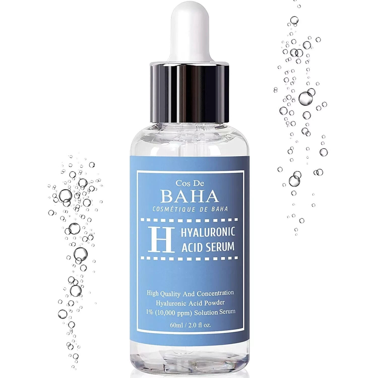 Sérum de Ácido Hialurónico 1% | Hidratación Profunda y Antiedad | 60 ml | Cos De Baha