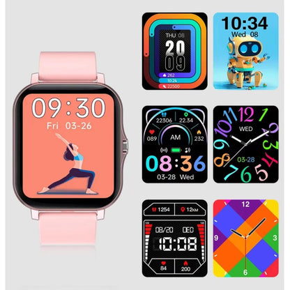 Smart Fitness Tracker Watch for Android/Ios - IP68, Heart Rate/Blood Oxygen/Sleep Monitoring, 8 Sports Modes, Breath Training, Weather Updates - 1.69-Inch Display for Men and Women (Rose Gold)