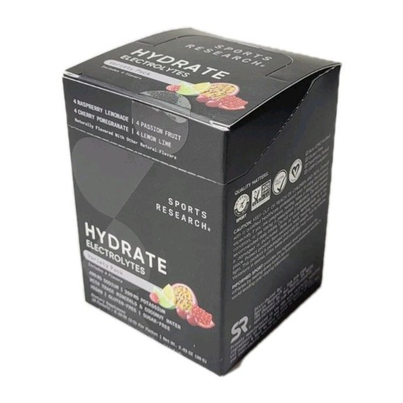 Sports Research Hydrate Electrolytes – Pack Variedad (16 sobres) Sin Azucar