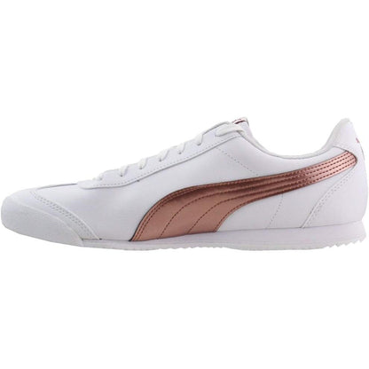 Womens Turino Metallic Sneakers Shoes Casual - White - Size 9 B