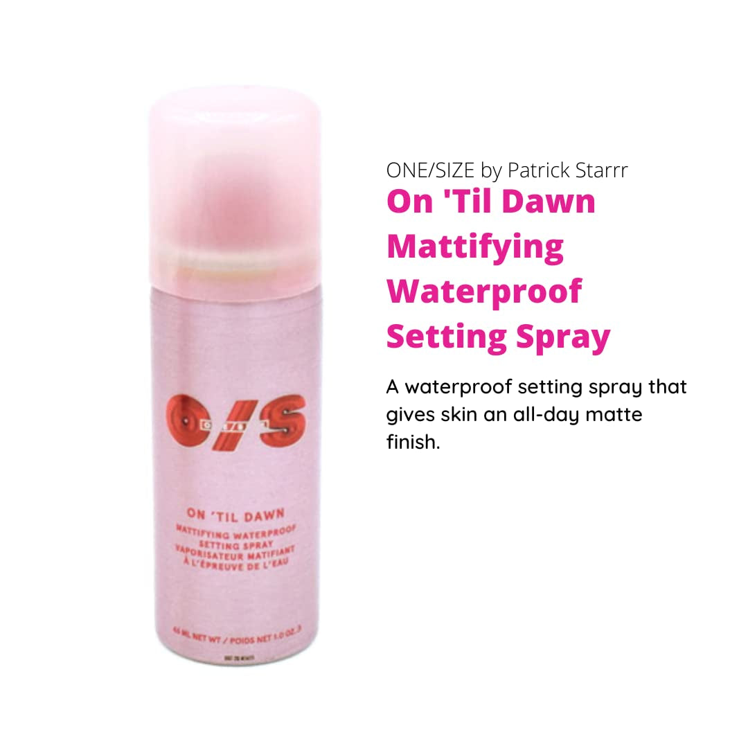 Spray fijador impermeable matificante One Size by Patrick Starrr Mini On 'Til Dawn 1 onza/46 mL