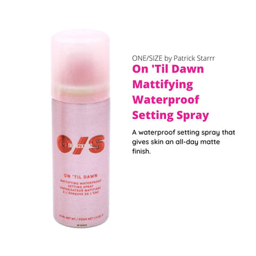 Spray fijador impermeable matificante One Size by Patrick Starrr Mini On 'Til Dawn 1 onza/46 mL