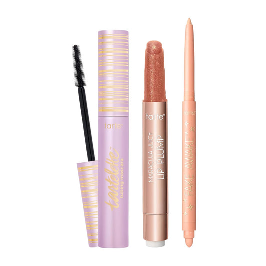 Tarte Viral Must-Haves Trio – Rosy Copper  Set de 3 best-sellers para pestañas XL y mirada luminosa 
