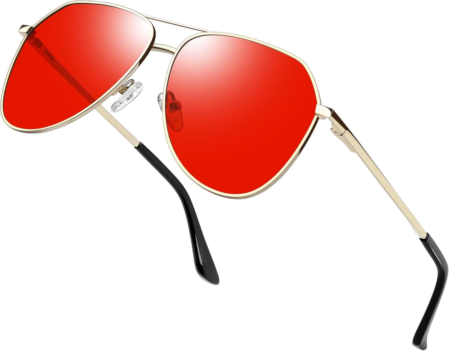 Joopin Lentes de Sol Aviador Metálicos Polarizados – Estilo Clásico Militar UV400